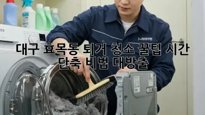 대구 효목동 퇴거 청소 꿀팁🍯 시간 단축 비법 대방출!